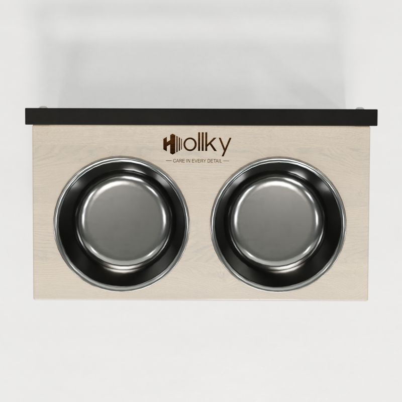 Hollky Flex M - миски на регульованій підставці для середніх собак (2 × 0.85 л) BLWH