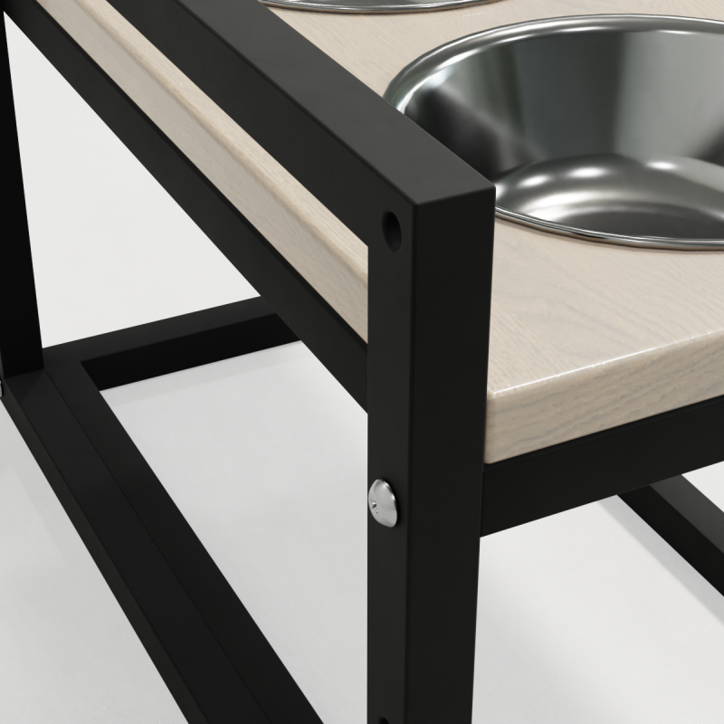 Hollky Flex M - миски на регульованій підставці для середніх собак (2 × 0.85 л) BLWH