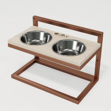 Hollky Flex M - миски на регульованій підставці для середніх собак (2 × 0.85 л) GLWH