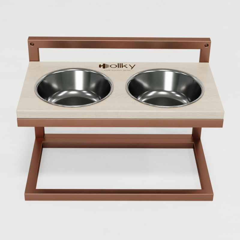 Hollky Flex M - миски на регульованій підставці для середніх собак (2 × 0.85 л) GLWH