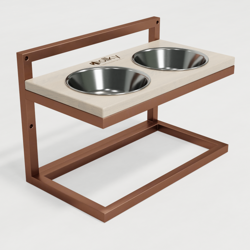 Hollky Flex M - миски на регульованій підставці для середніх собак (2 × 0.85 л) GLWH