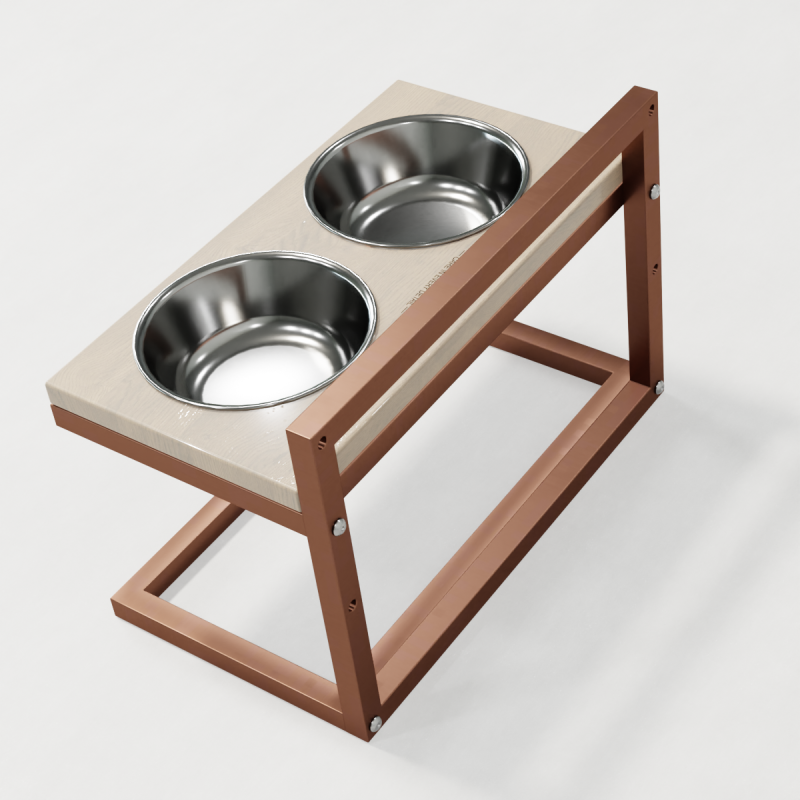 Hollky Flex M - миски на регульованій підставці для середніх собак (2 × 0.85 л) GLWH