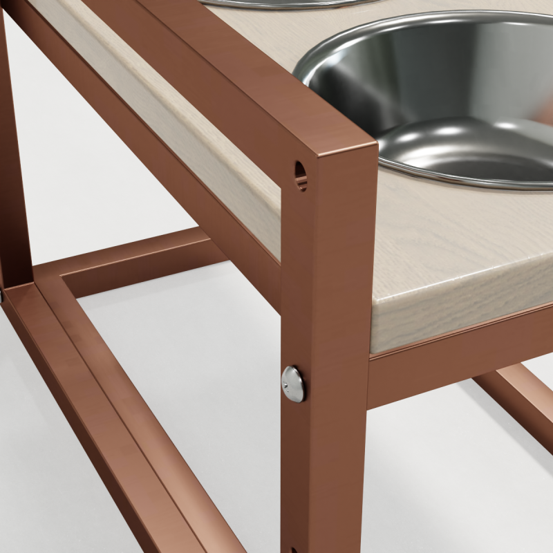 Hollky Flex M - миски на регульованій підставці для середніх собак (2 × 0.85 л) GLWH