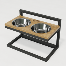 Hollky Flex M - миски на регульованій підставці для середніх собак (2 × 0.85 л) GRNT
