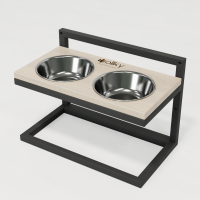 Hollky Flex M - миски на регульованій підставці для середніх собак (2 × 0.85 л) GRWH