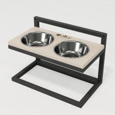 Hollky Flex M - миски на регульованій підставці для середніх собак (2 × 0.85 л) GRWH