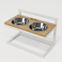 Hollky Flex M - миски на регульованій підставці для середніх собак (2 × 0.85 л) WHNT