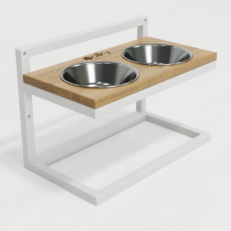 Hollky Flex M - миски на регульованій підставці для середніх собак (2 × 0.85 л) WHNT
