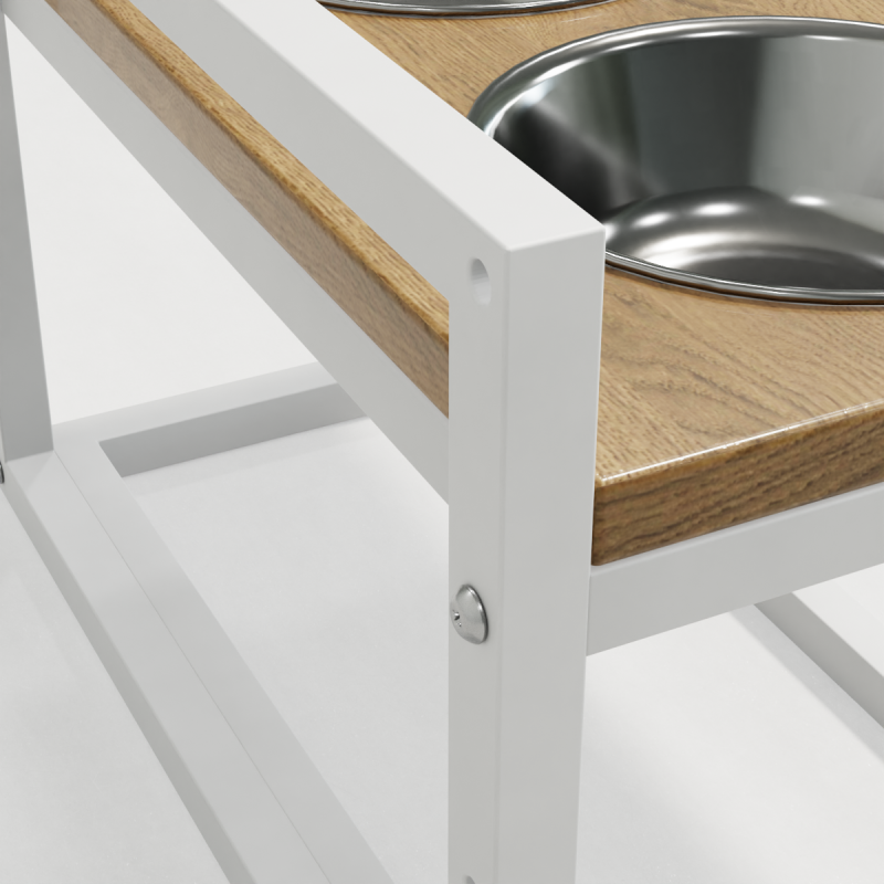 Hollky Flex M - миски на регульованій підставці для середніх собак (2 × 0.85 л) WHNT