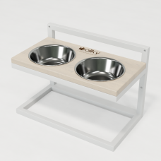 Hollky Flex M - миски на регульованій підставці для середніх собак (2 × 0.85 л) WHWH