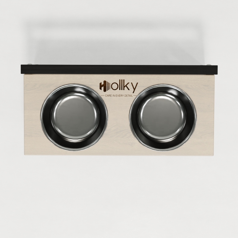 Hollky Flex S - миски на регульованій підставці для маленьких собак (2 × 0.45 л) BLWH