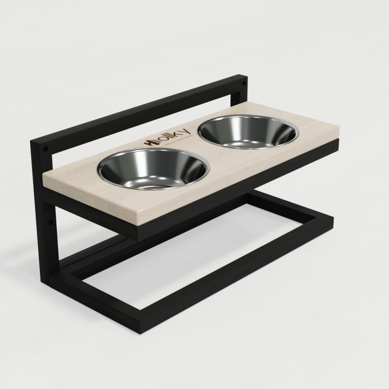 Hollky Flex S - миски на регульованій підставці для маленьких собак (2 × 0.45 л) BLWH