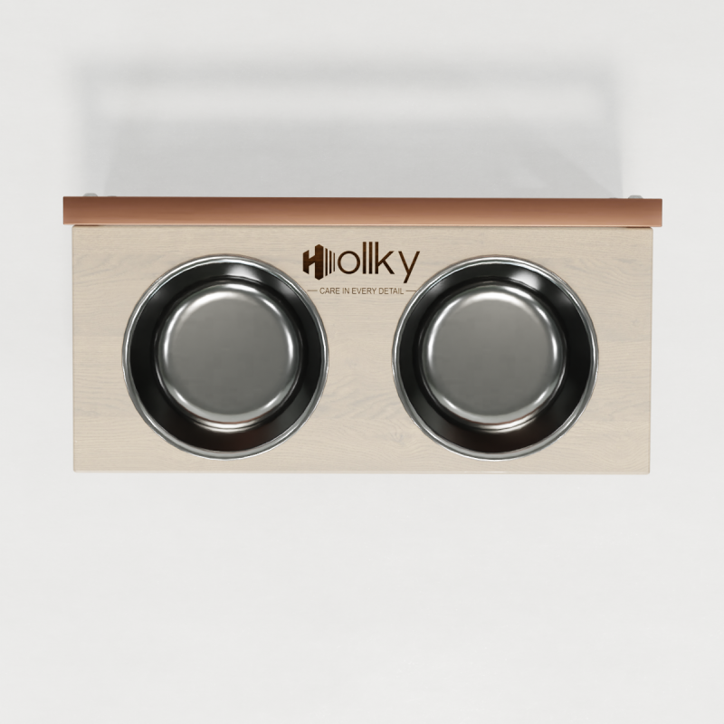 Hollky Flex S - миски на регульованій підставці для маленьких собак (2 × 0.45 л) GLWH