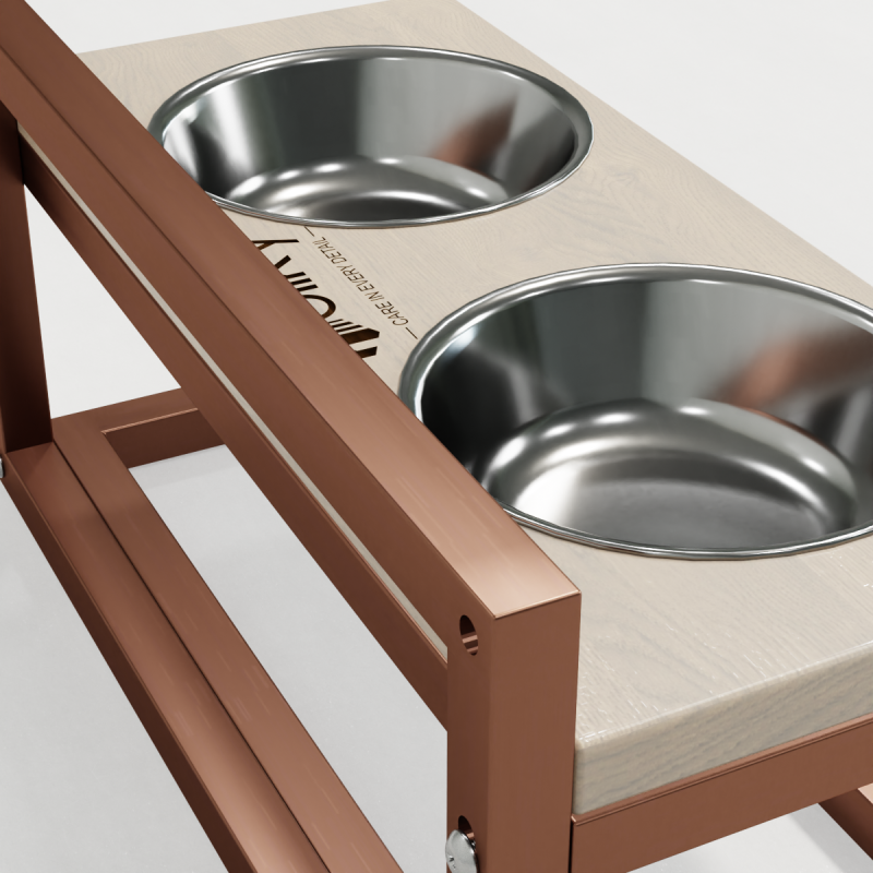 Hollky Flex S - миски на регульованій підставці для маленьких собак (2 × 0.45 л) GLWH