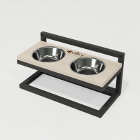 Hollky Flex S - миски на регульованій підставці для маленьких собак (2 × 0.45 л) GRWH