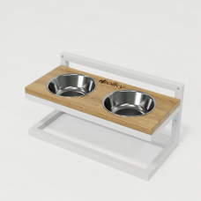 Hollky Flex S - миски на регульованій підставці для маленьких собак (2 × 0.45 л) WHNT