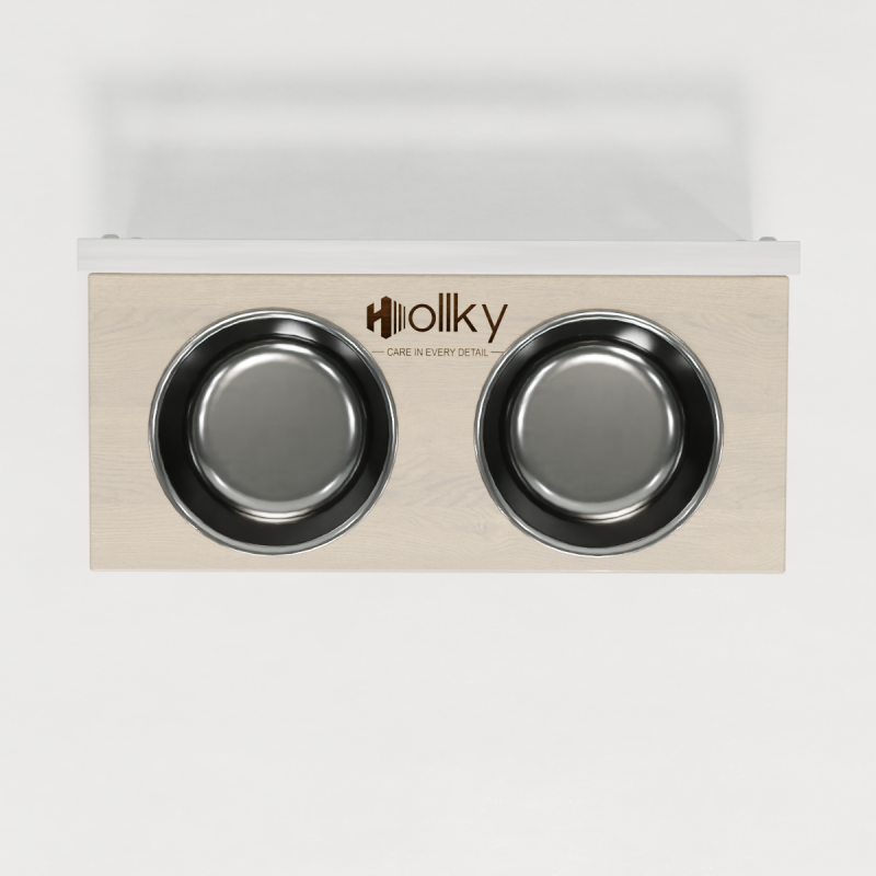 Hollky Flex S - миски на регульованій підставці для маленьких собак (2 × 0.45 л) WHWH