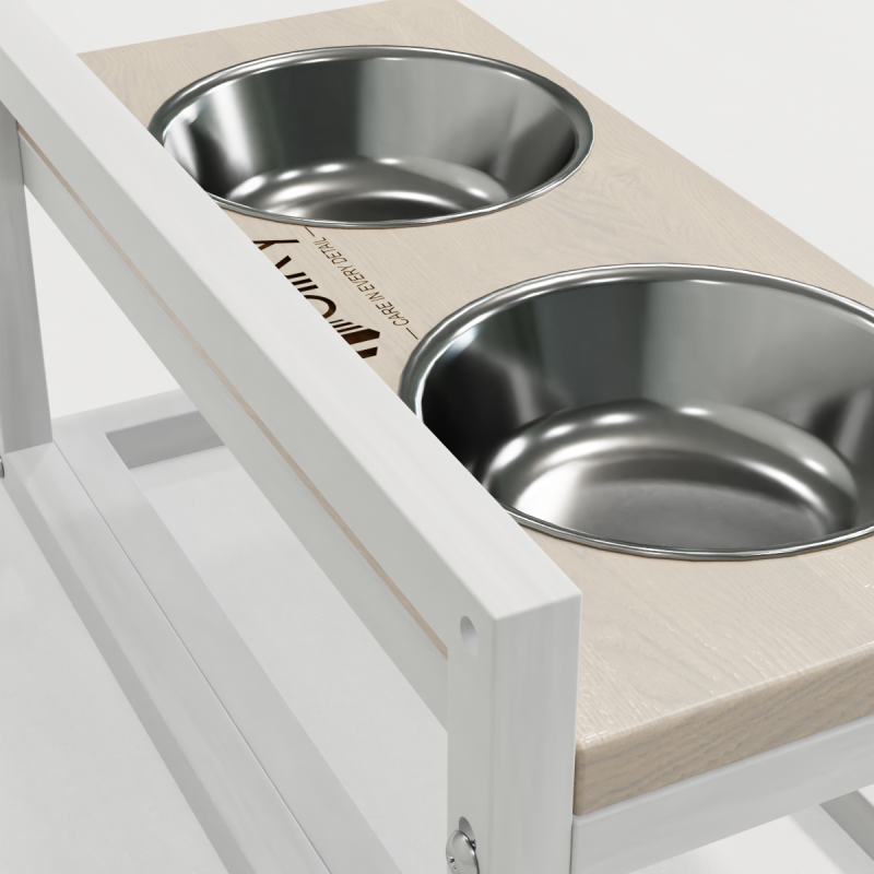 Hollky Flex S - миски на регульованій підставці для маленьких собак (2 × 0.45 л) WHWH